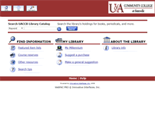 Tablet Screenshot of libsrv1.uaccb.edu